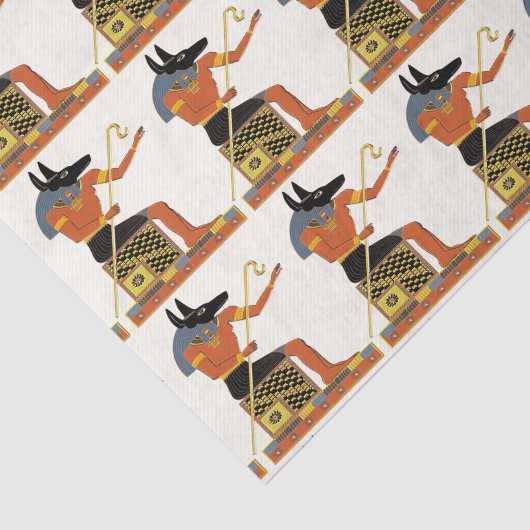 アヌビスエジプトフォークアート1 薄葉紙 (詳細)