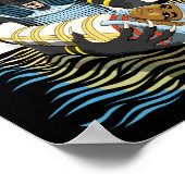 アヌビスエンシェントエジプト神イラストレーション ポスター (角)