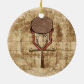 アヌビスザガーディアンエジプト セラミックオーナメント (裏面)