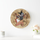 アヌビスザガーディアンエジプト ラージ壁時計 (ホーム)