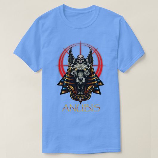 アヌビス古代エジプト神話の神々と怪物E Tシャツ (デザイン正面)