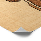 アヌビス古代パピルスのエジプトのポスター ポスター (角)