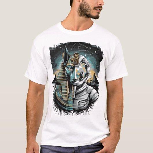 アヌビス宇宙飛行士 – 宇宙の守護者 Tシャツ (正面)