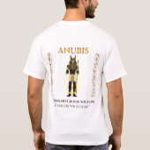 アヌビス神 古代エジプト 王家の谷 Tシャツ (裏面)