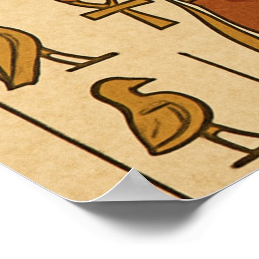 アヌビス象形古代エジプトのポスター ポスター (角)