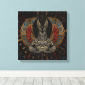 アヌビス – エジプトの神 キャンバスプリント (インサイチュ (ウッドフロア))