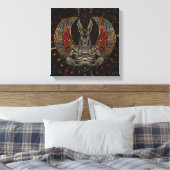 アヌビス – エジプトの神 キャンバスプリント (インサイチュ (寝室))