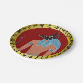 アヌビス，エジプト神 ペーパープレート (アングル)