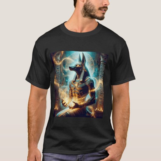 アヌビス エジプト 神話 冥界 死 ファンタジー G Tシャツ (正面)
