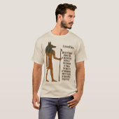 アヌビス - 古代エジプトの歴史 Tシャツ (正面フル)