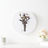 アヌビス、死者の古代の神 ラージ壁時計 (ホーム)