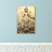 アヌンナキキャンバスDMTスピリチュアルグラフィティエンリエンキ キャンバスプリント (インサイチュ (ウッドフロア))