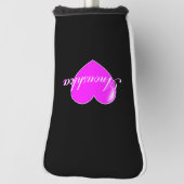 アヌーシュカ名前をカスタムするテンプレートブラックピンフェミニンク ゴルフヘッドカバー (回転90)