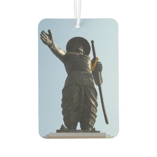 アヌ素晴らしヴォン王…ラオス・ビエンチャン カーエアーフレッシュナー (裏面)