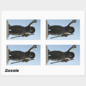 アヌ素晴らしヴォン王…ラオス・ビエンチャン 長方形シール (シート)