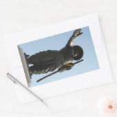 アヌ素晴らしヴォン王…ラオス・ビエンチャン 長方形シール (封筒)