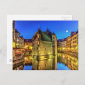 アネシー旧市街のパレ・デ・リル刑務所と運河 ポストカード (正面/裏面)