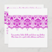 アネットベイビーの招待状 招待状 (正面/裏面)