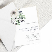 アネモエレガントネ&ネイビー冬のベリー結婚ズ