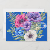 アネモカラフルネフラワーフローラ結婚式招待状 招待状 (裏面)