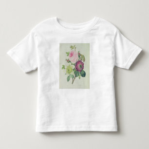 、アネモネおよびClematideは上がりました トドラーTシャツ