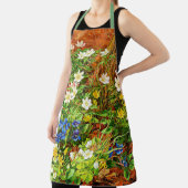 アネモネとスミレのある森の床 エプロン (インサイチュ)