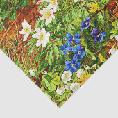 アネモネとスミレのある森の床 薄葉紙 (詳細)