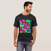 アネモネのガラスアート Tシャツ (正面フル)