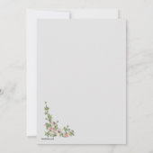 アネモネのコーナーの第2結婚の結婚式招待状 招待状 (裏面)