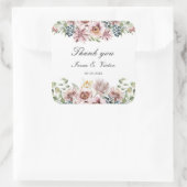 アネモネのブッシュ ダスティ パレット 結婚式 御礼 スクエアシール (バッグ)