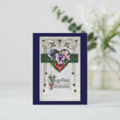 アネモネのヴィンテージのバレンタイン シーズンポストカード (スタンド正面)