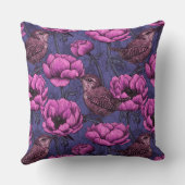 アネモネの庭にあるレンチ クッション (裏面)