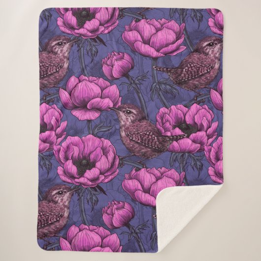 アネモネの庭にあるレンチ シェルパブランケット (正面)