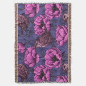 アネモネの庭にあるレンチ スローブランケット (正面縦)