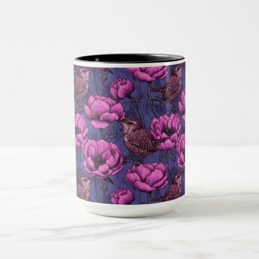 アネモネの庭のレンズ マグカップ (中央)