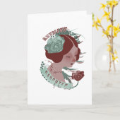 アネモネの挨拶状 カード (黄色い花)