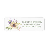 アネモネの緑 | Sageフローラ結婚の住所 ラベル (正面)