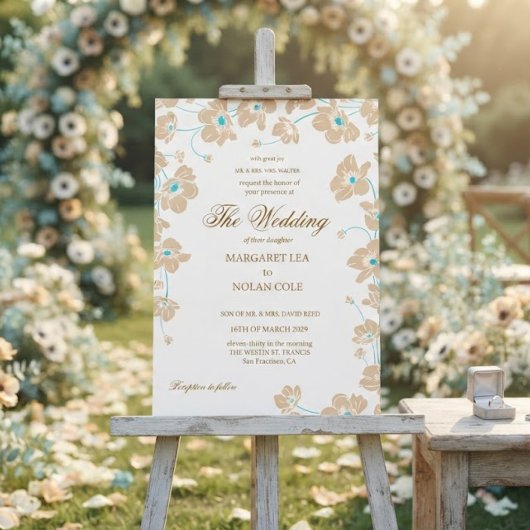 アネモネの花のエレガントな結婚式の招待状 招待状