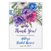 アネモネの花のブライダルシャワーは感謝していしています (正面)