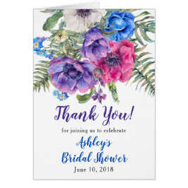 アネモネの花のブライダルシャワーは感謝していしています