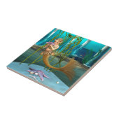 アネモネの花を持つ人魚 タイル (側面)