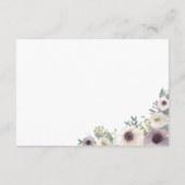 アネモネの花束 受付カード エンクロージャーカード (裏面)