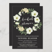 アネモネの花輪 ブライダルシャワーの招待状 招待状 (正面/裏面)