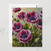 アネモネの花 ポストカード (正面/裏面)