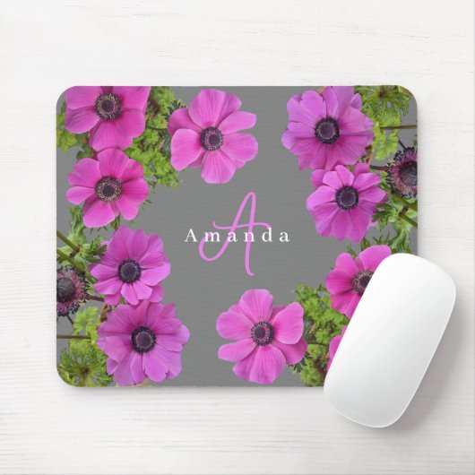 アネモネの花 - 名入れ マウスパッド (マウス)