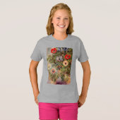 アネモネの運命のギフトが付いているクロード・モネの静物画 Tシャツ (正面フル)