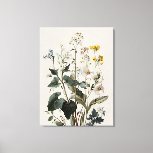 アネモネの野生の花の房 キャンバスプリント (正面)