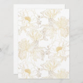 アネモネの黄金色の線花。 (正面/裏面)