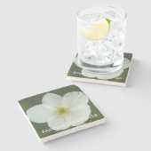 アネモネのcanadensis ストーンコースター (横)