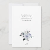 アネモネウィンターホワイトフローラホリデーパーティー 招待状 (裏面)